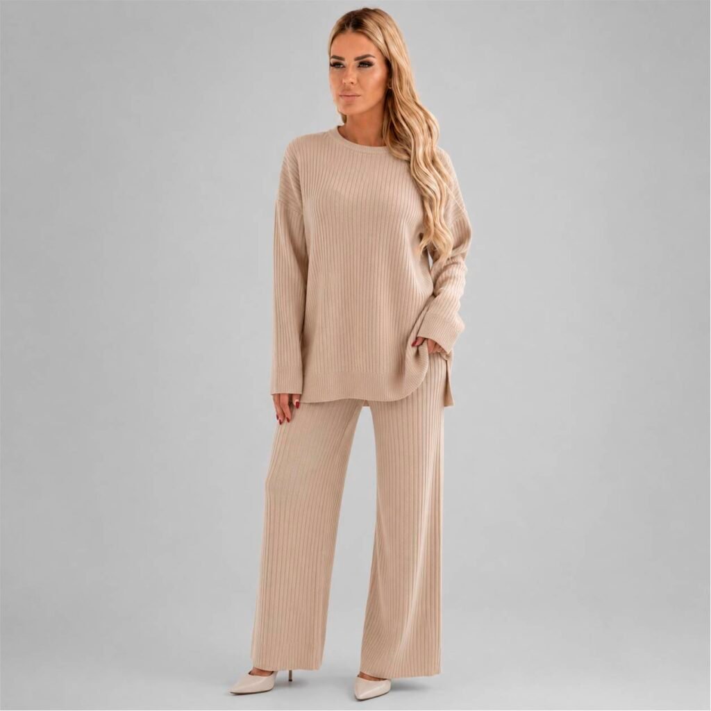 Conjunto Qustyle Mujer 20276 Cuello Redondo