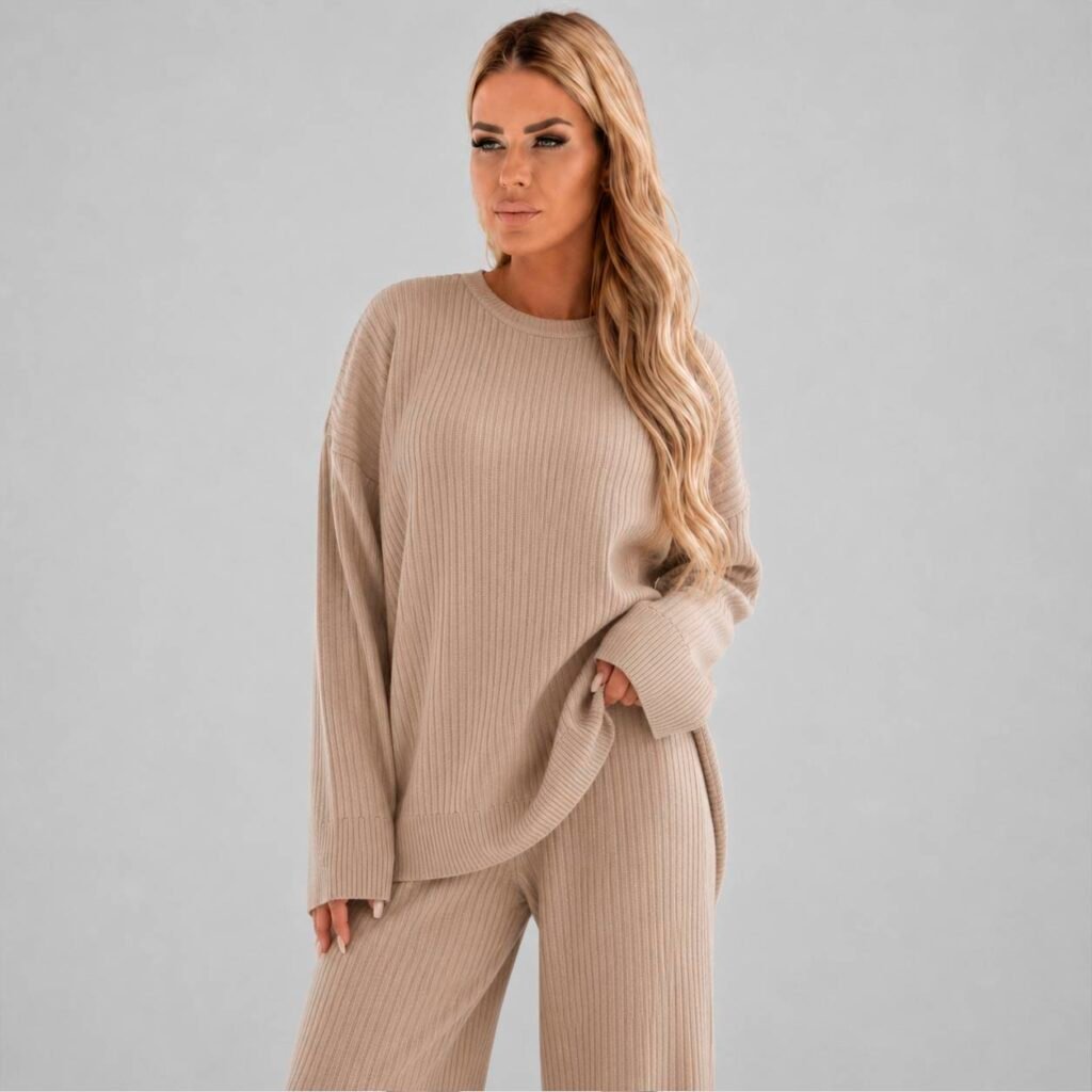 Conjunto Qustyle Mujer 20276 Cuello Redondo
