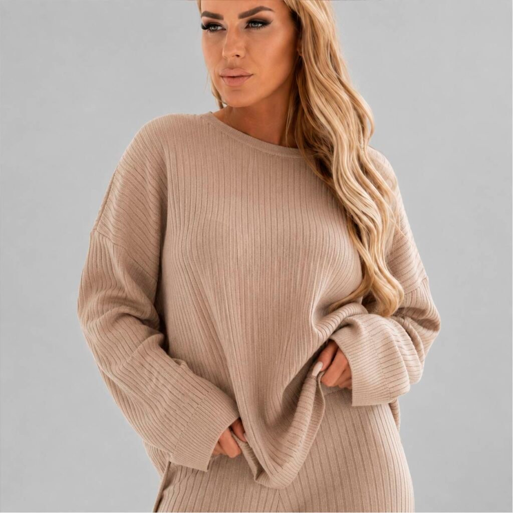 Conjunto Qustyle Mujer 20276 Cuello Redondo