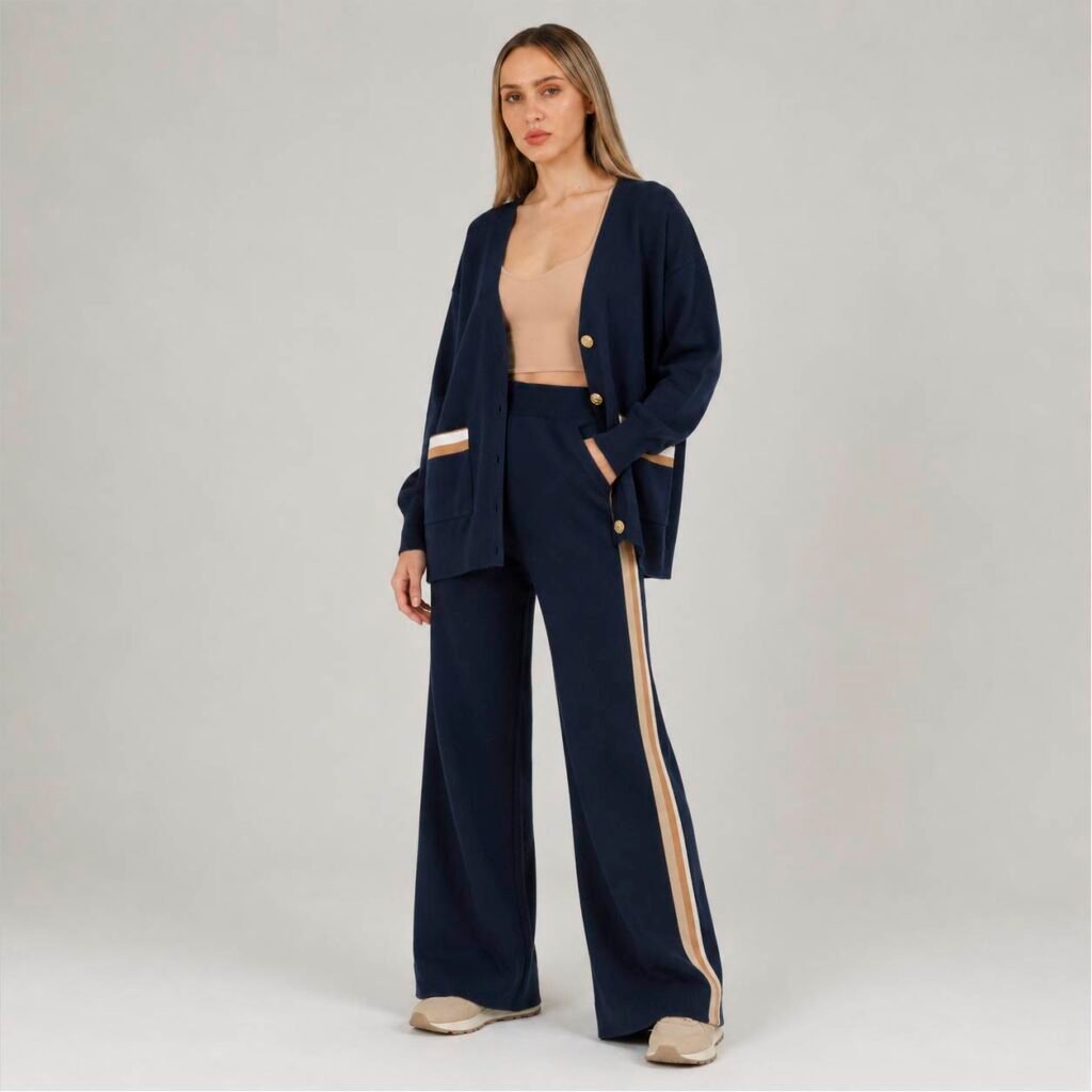 Conjunto Qustyle Mujer 240021 Chaqueta Intermedia Marino
