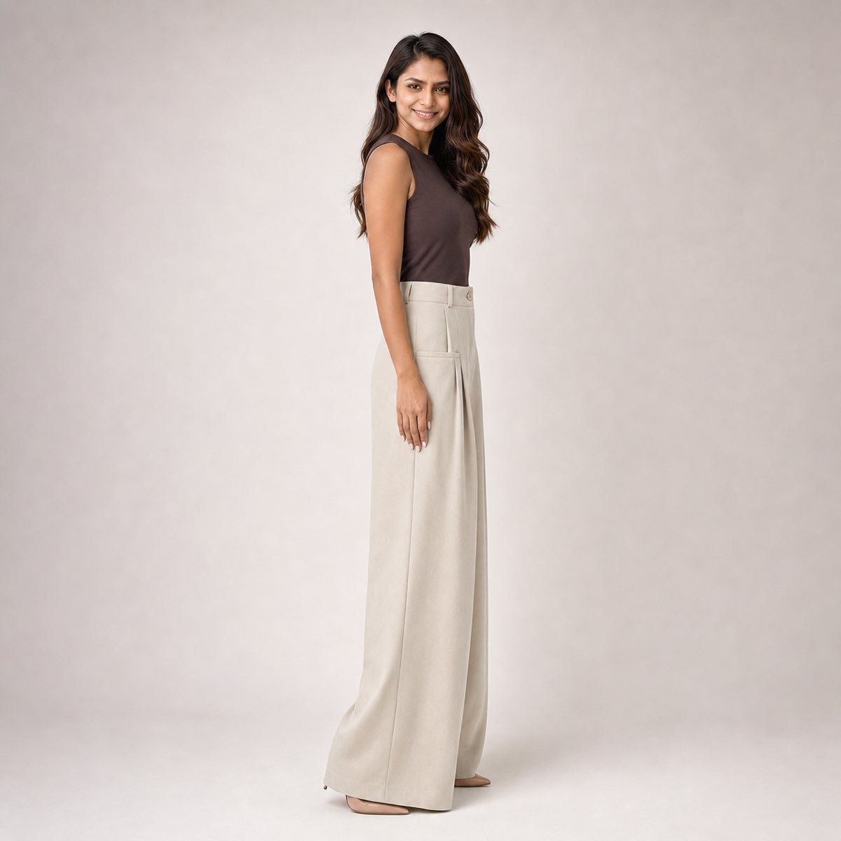 Pantalón Palazzo para Mujer – Eyyo Atelier EYO14604 - Image 3