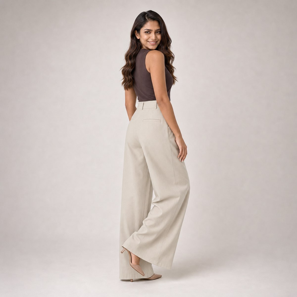 Pantalón Palazzo para Mujer – Eyyo Atelier EYO14604 - Image 5