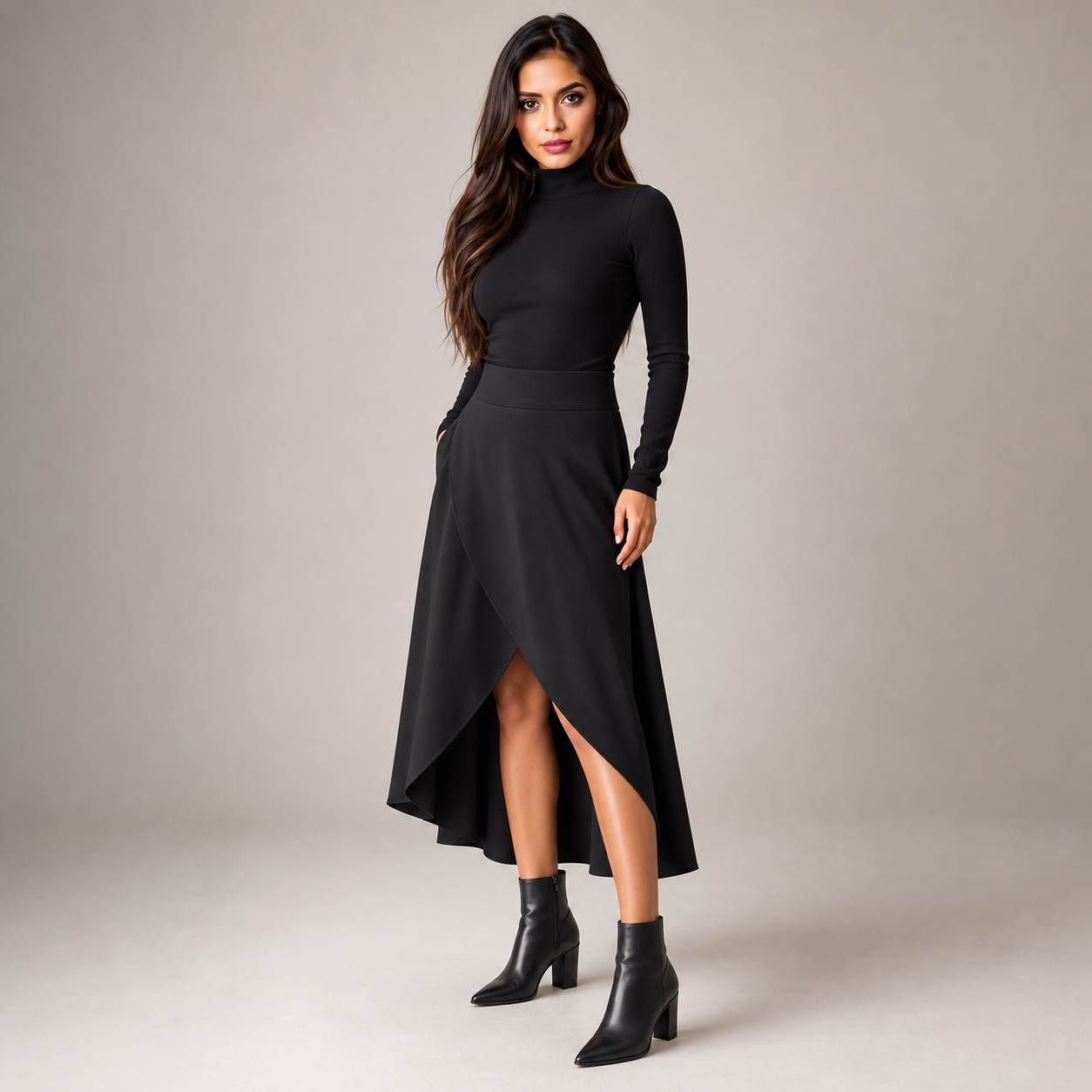 Falda Casual Asimétrica para Mujer – Janes 17811 - Image 5