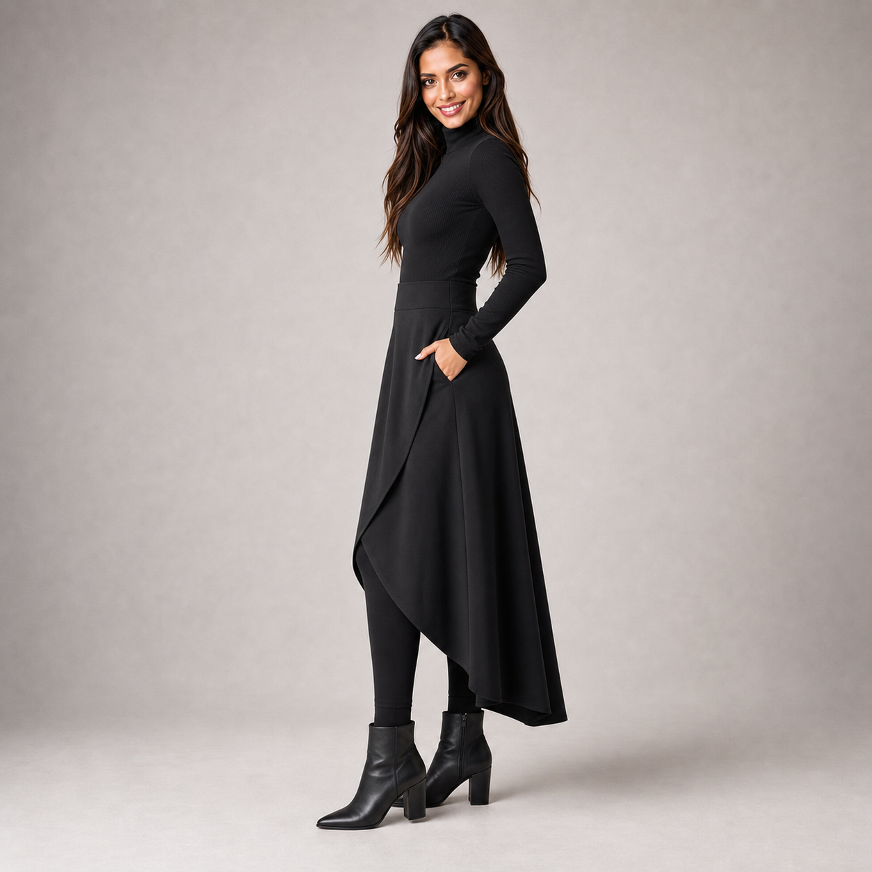 Falda Casual Asimétrica para Mujer – Janes 17811 - Image 4