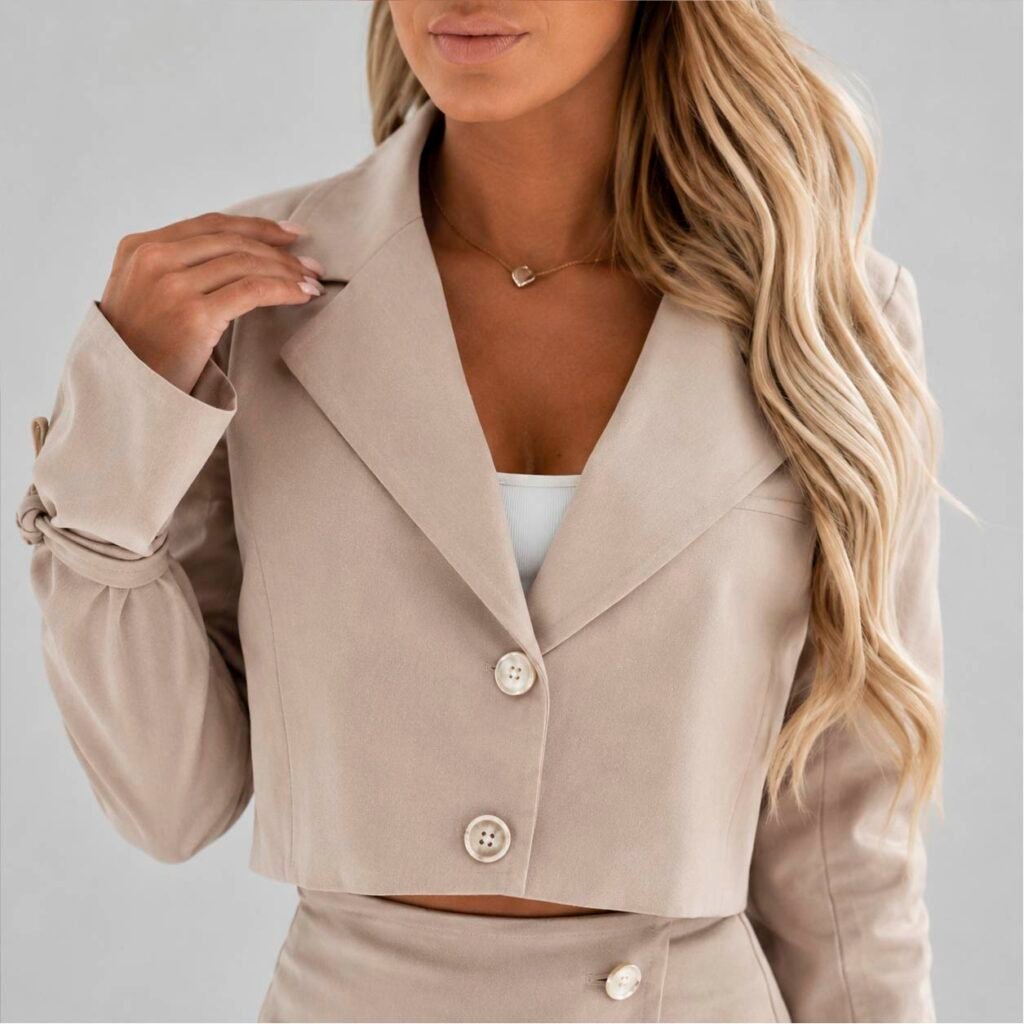 Terno Chaqueta Falda Nice Loop 1006 Feme