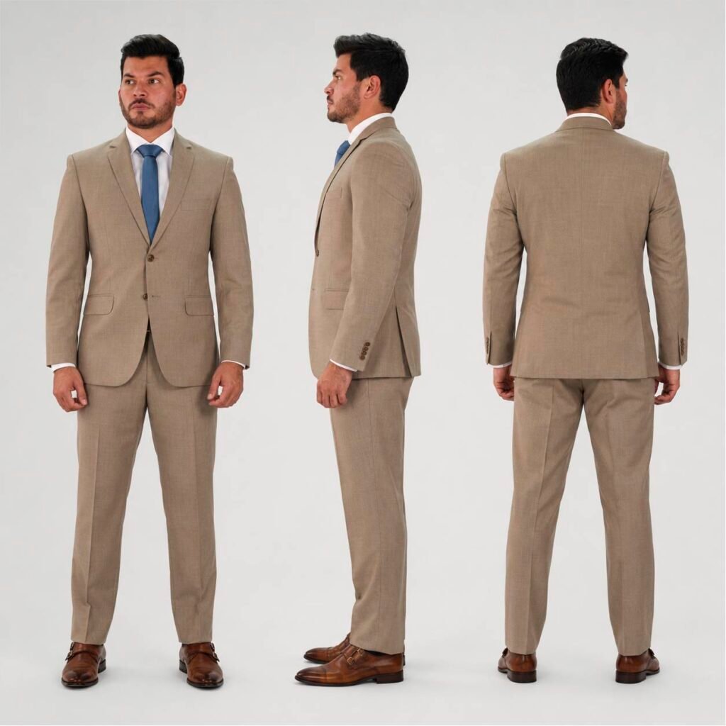 Terno Caballero Jmb Barrington 2407-jg Cuadriculado 2/bot 2/aber