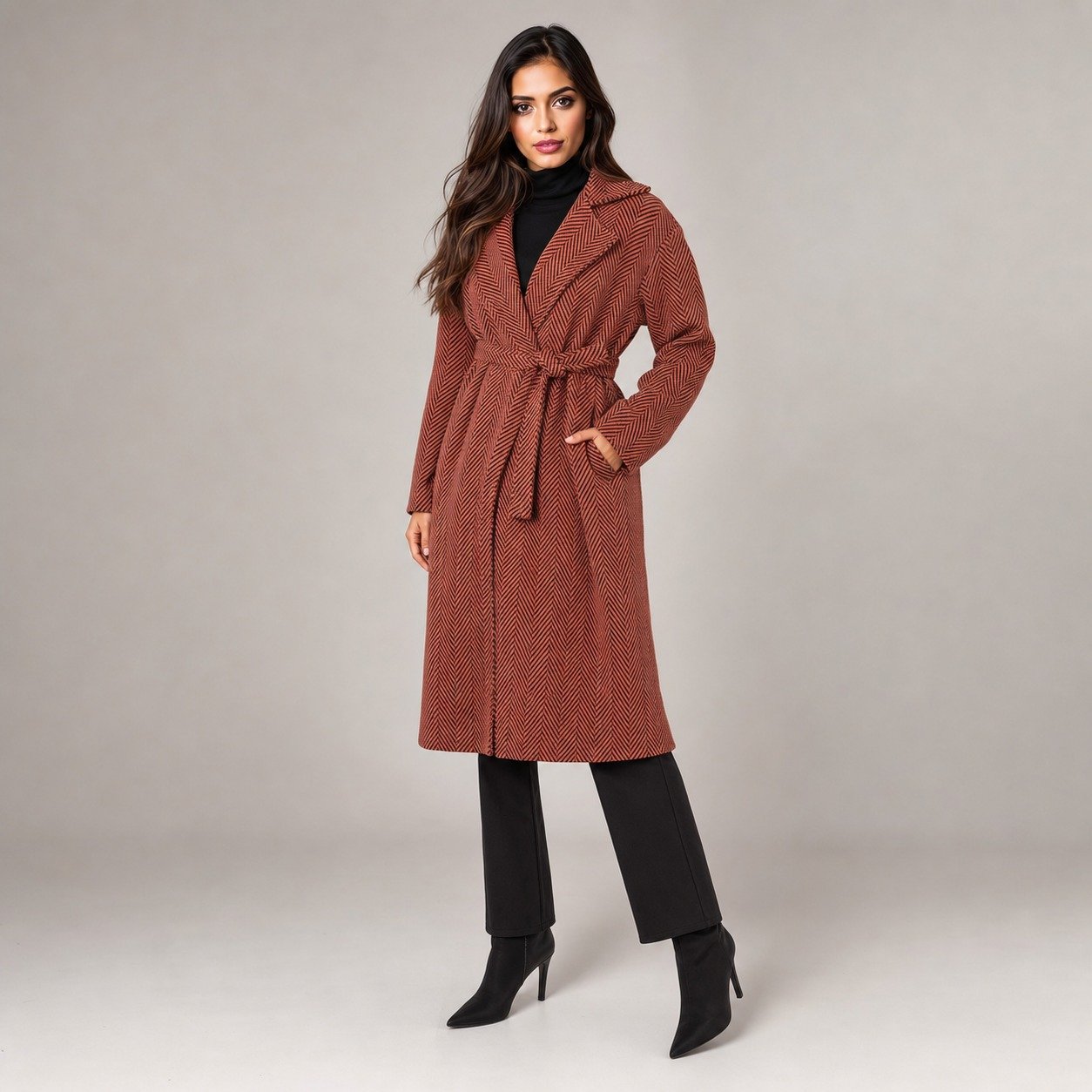 Abrigo Bouclé Naranja para Mujer – Offo 2303375002