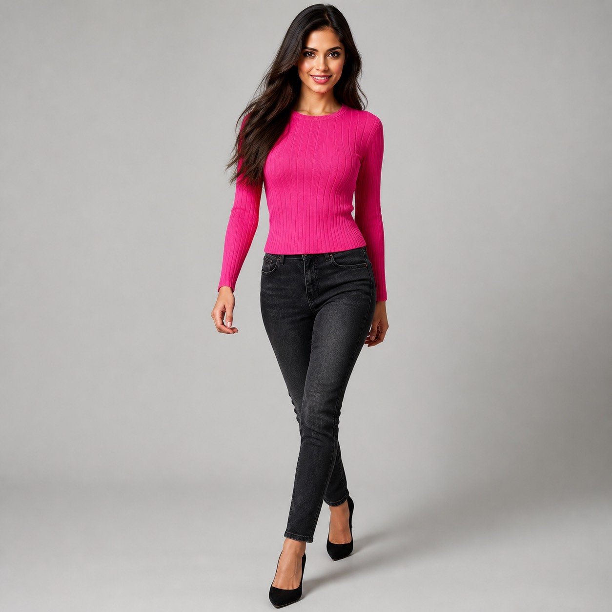 Body Acanalado Fucsia para Mujer – Qu Style 35501 - Image 5
