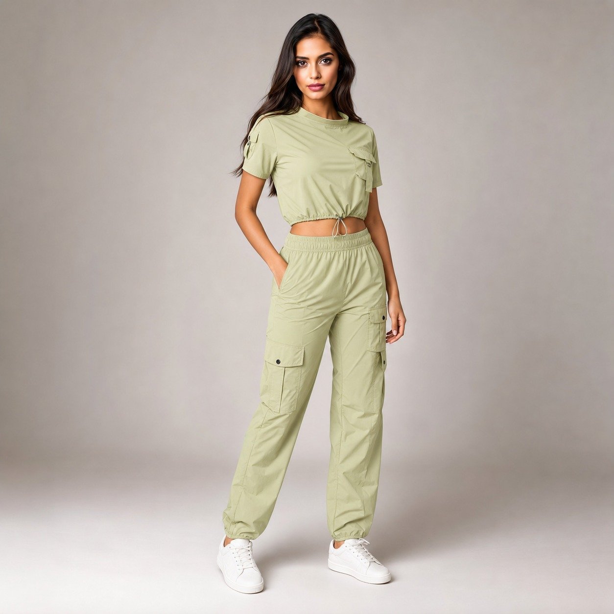 Conjunto Verde de Blusa y Pantalón para Mujer – Love & Lemons 1725