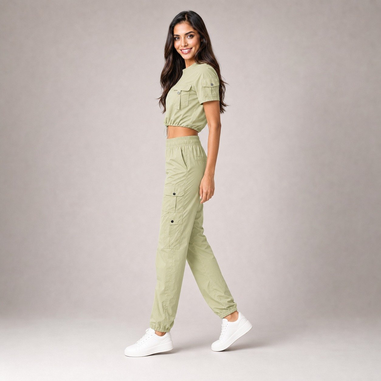 Conjunto Verde de Blusa y Pantalón para Mujer – Love & Lemons 1725 - Image 3