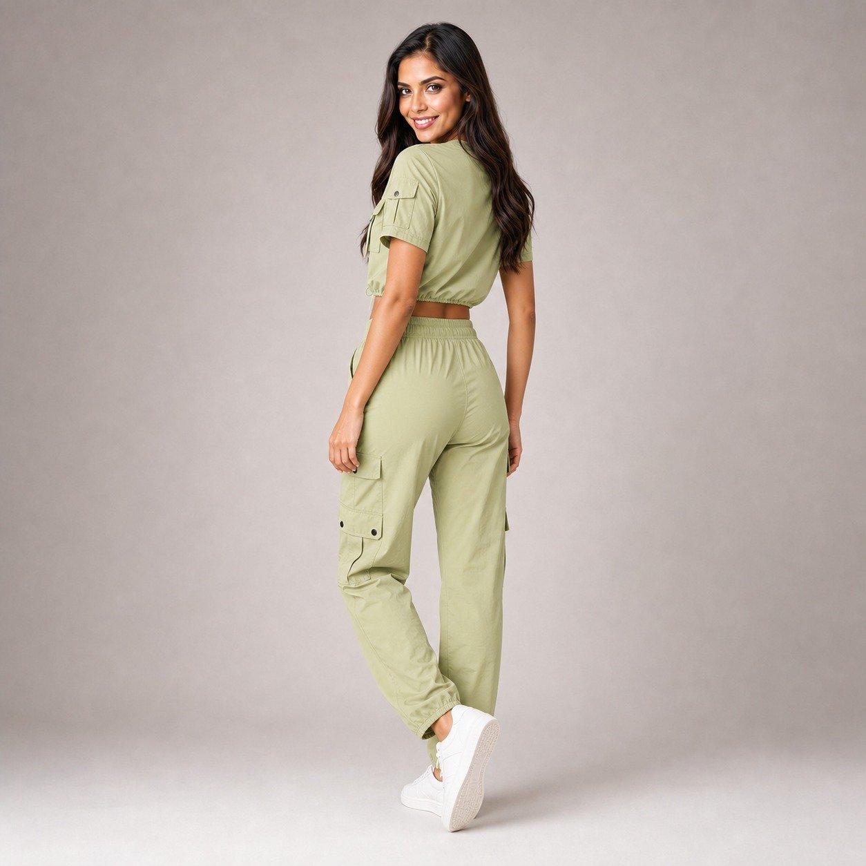 Conjunto Verde de Blusa y Pantalón para Mujer – Love & Lemons 1725 - Image 5