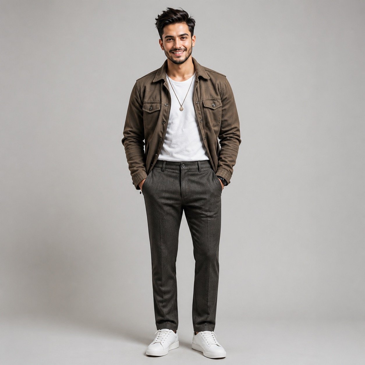 Pantalón Wallat Labrado Café para Hombre – TONELE999-001