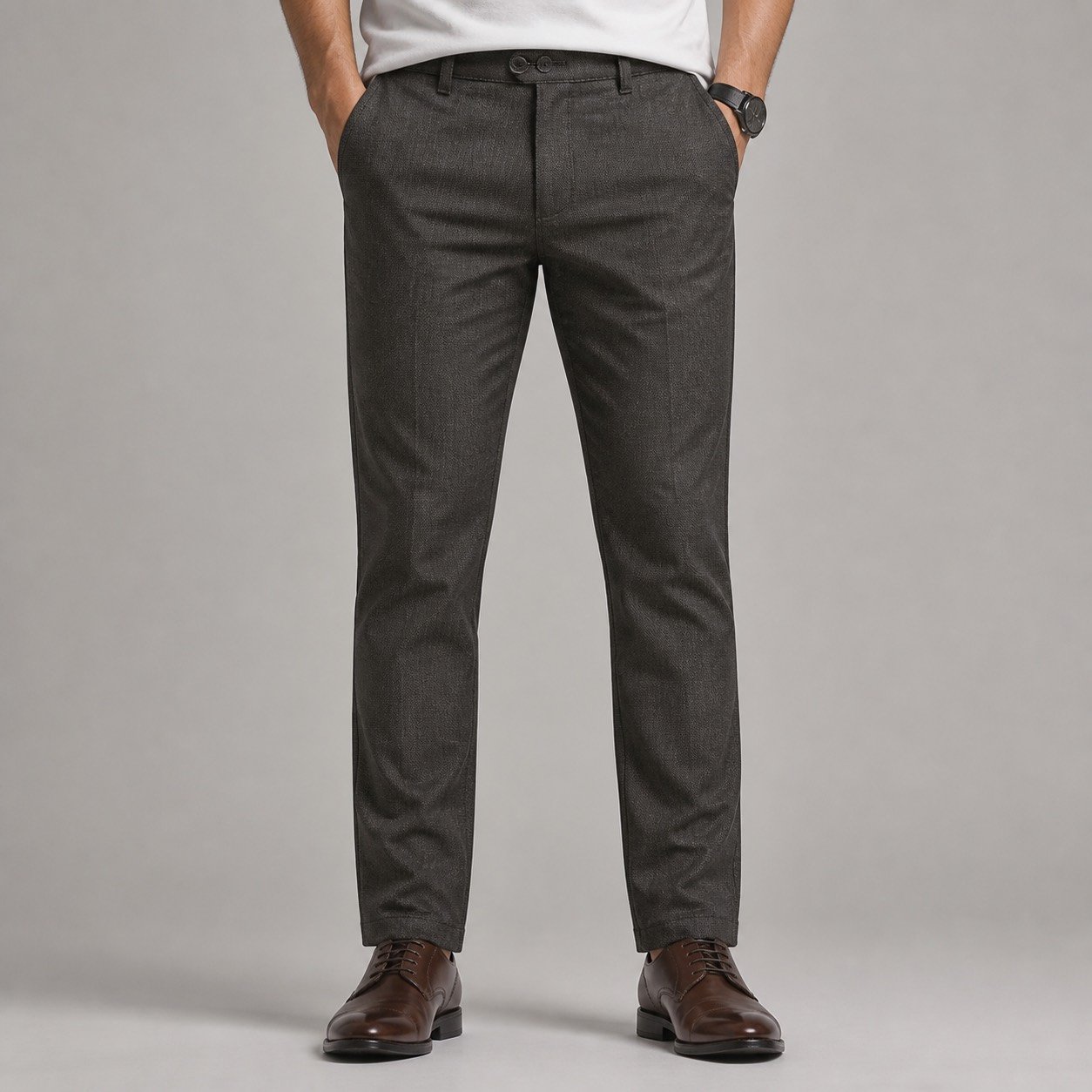 Pantalón Wallat Labrado Café para Hombre – TONELE999-001 - Image 2