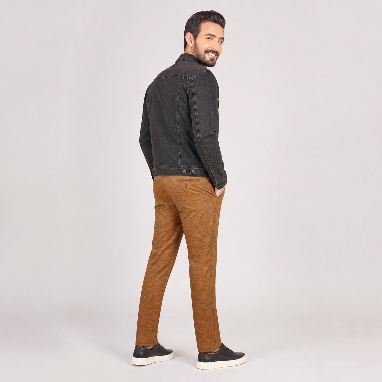 Pantalón Wallat Cuadros Camel para Hombre – PRMT999-138 - Image 4