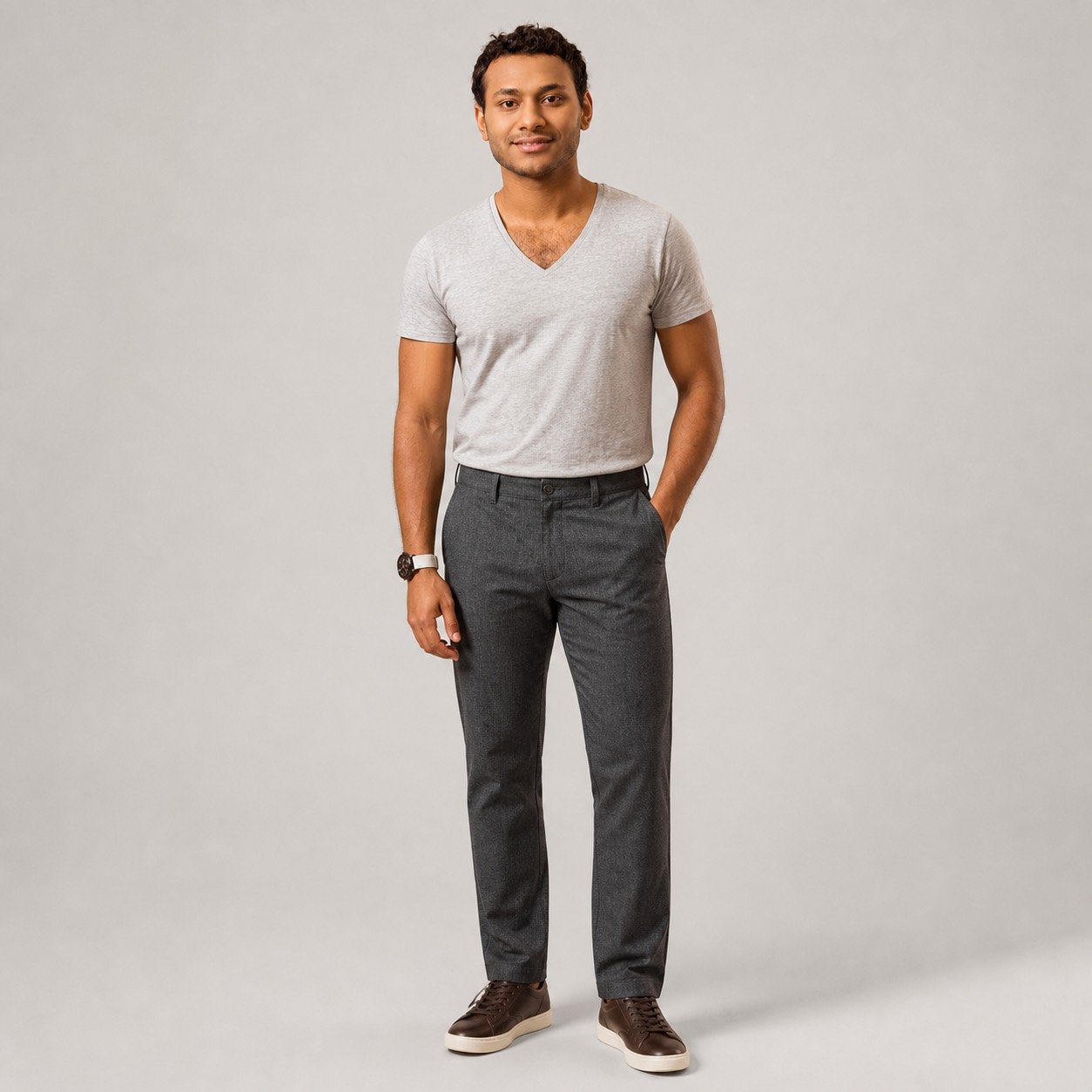 Pantalón Wallat Labrado Gris Carbón para Hombre – PRMT999-171
