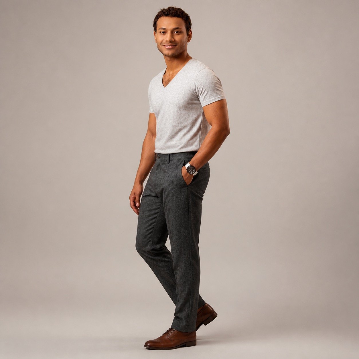 Pantalón Wallat Labrado Gris Carbón para Hombre – PRMT999-171 - Image 3