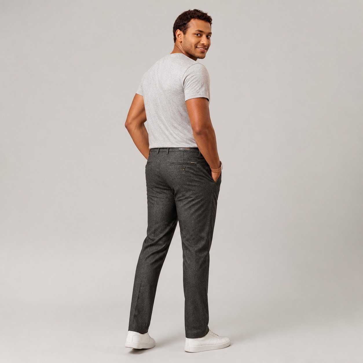 Pantalón Wallat Labrado Gris Carbón para Hombre – PRMT999-171 - Image 4