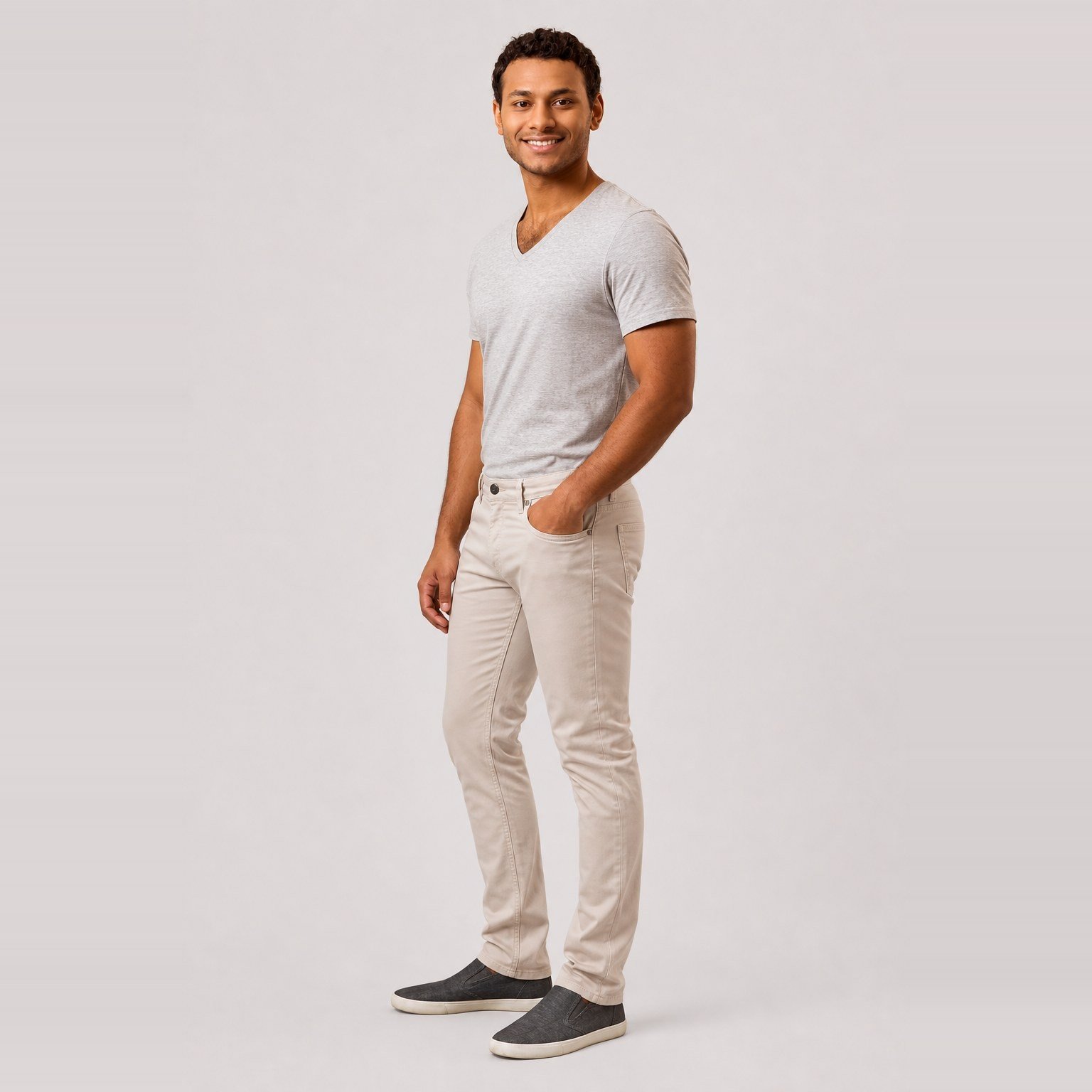 Pantalón Clásico Beige para Hombre – Ragazzi H-1804 - Image 3