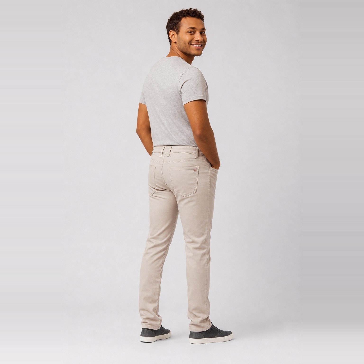 Pantalón Clásico Beige para Hombre – Ragazzi H-1804 - Image 4