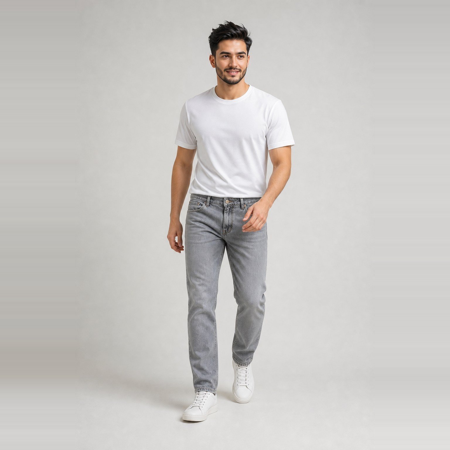 Pantalón Negro Claro de Basta Recta para Hombre – Ragazzi 2521 - Image 5
