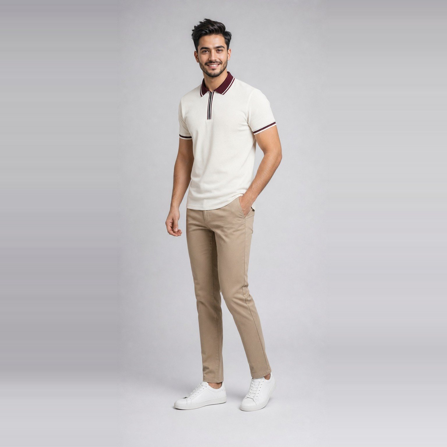 Polo Hargop Blanco para Hombre – Studio Bax 405039 - Image 3