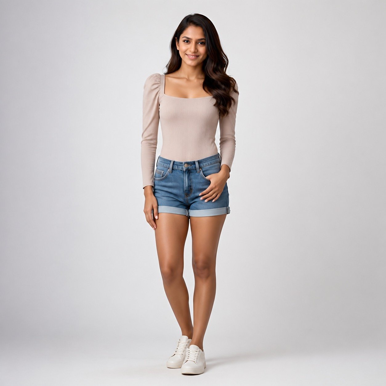 Saco Café de Manga Princesa para Mujer – Qu Style 5477